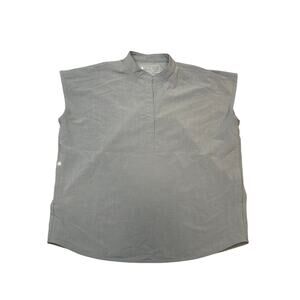 Figs Rafaela Oversized Scrub Top in Dark Space Grey